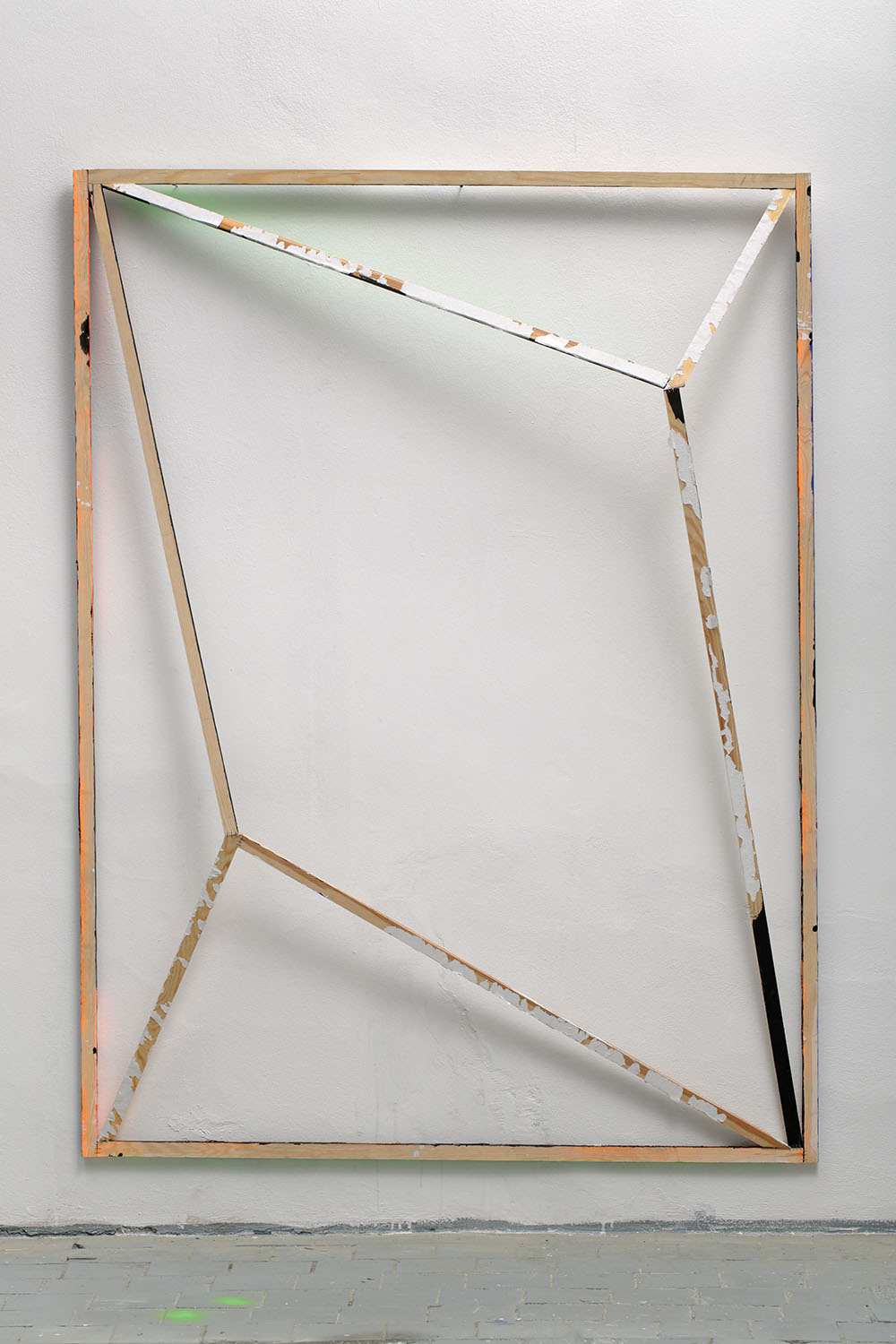 Back field no. 1 from DATA series / 185 x 143 x 25 cm / mixed media, wood / 2015