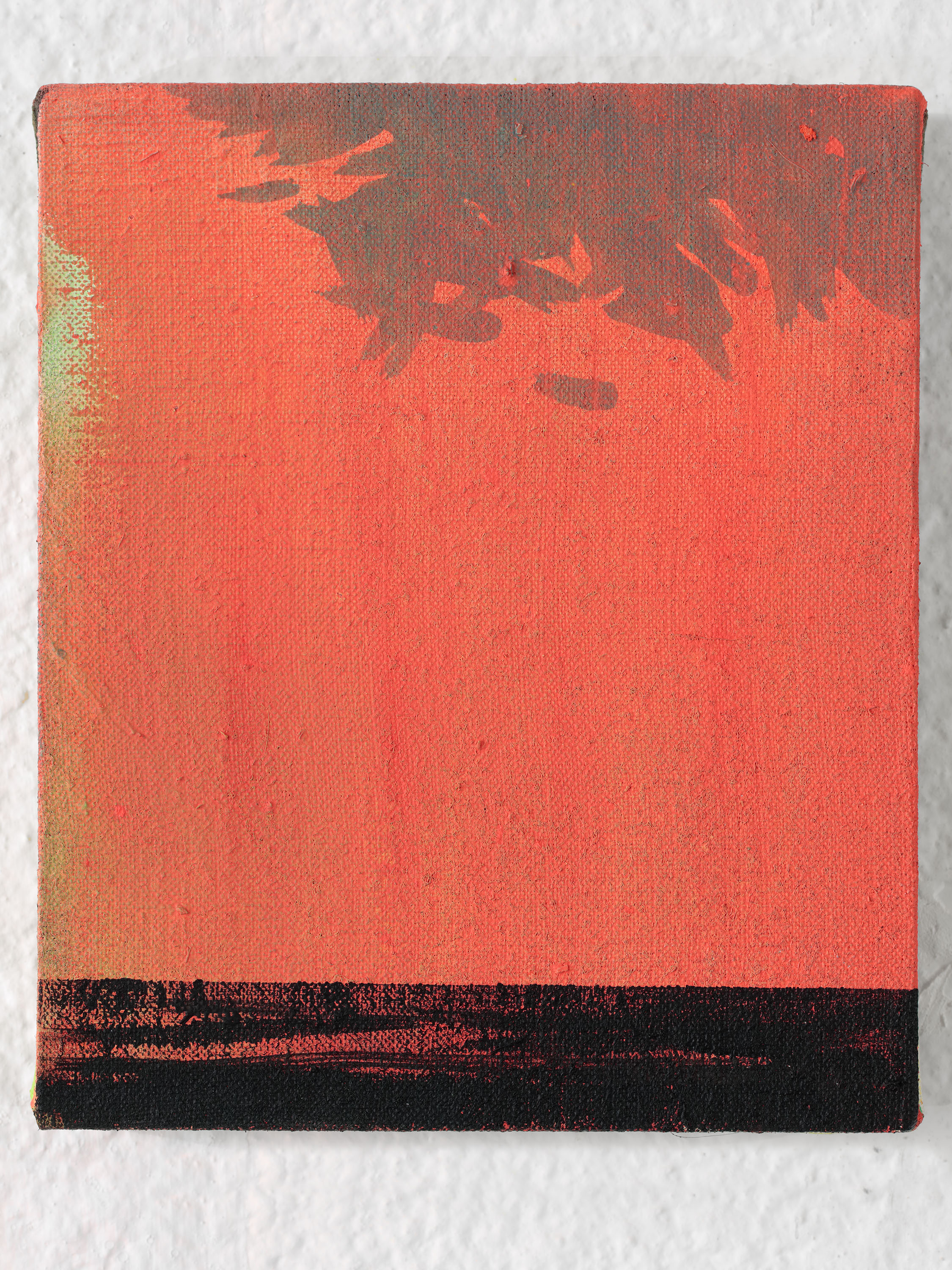 NO in the forest no. 3 / from the DATA series / 20 x 17 cm / acrylic, canvas / 2108